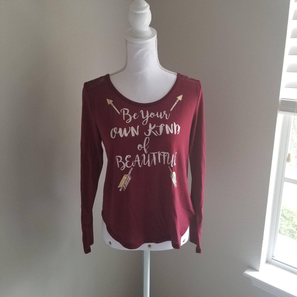 🦄No Boundaries / S / Red Crisscross Back Tee